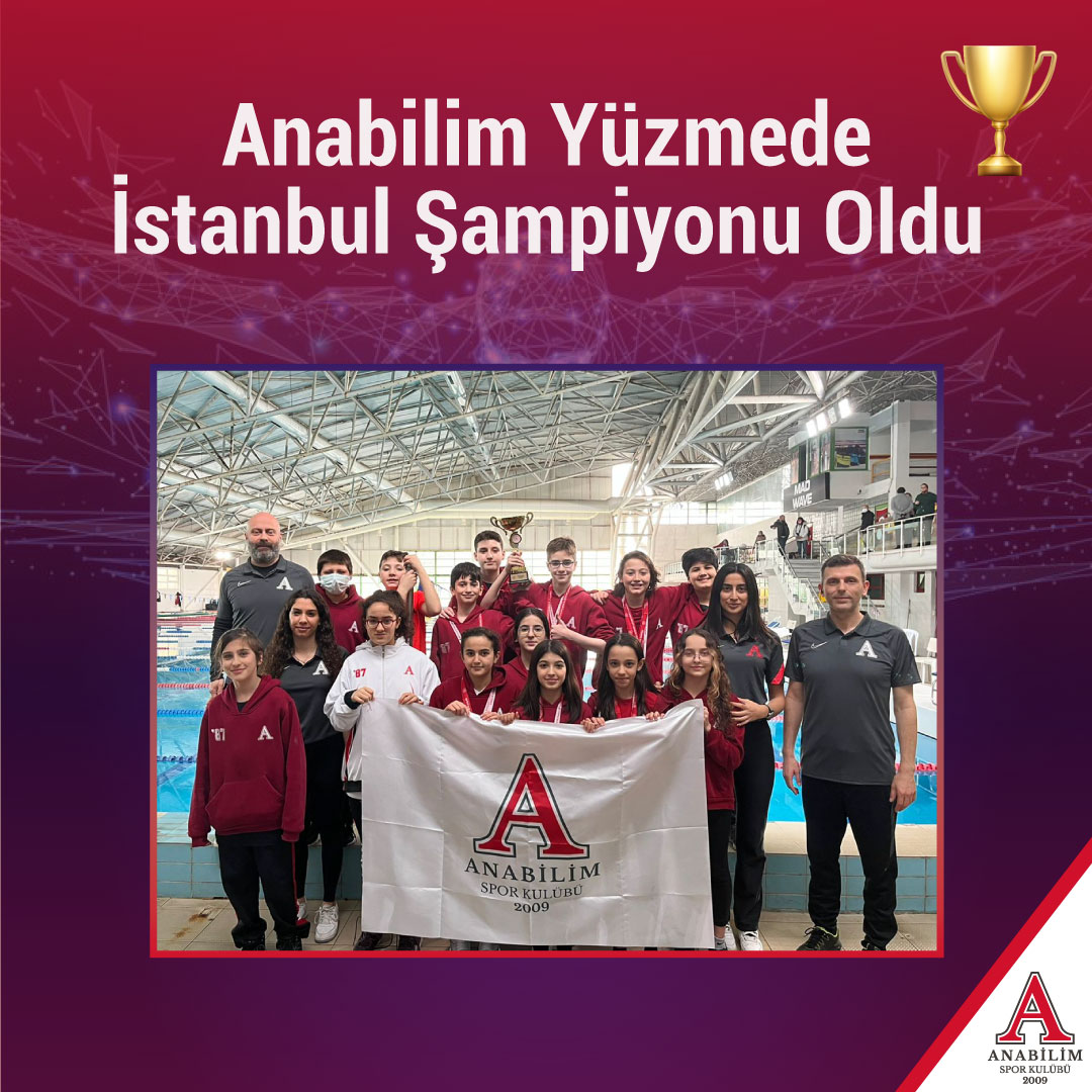 Anabilim Yüzmede İstanbul Şampiyonu oldu